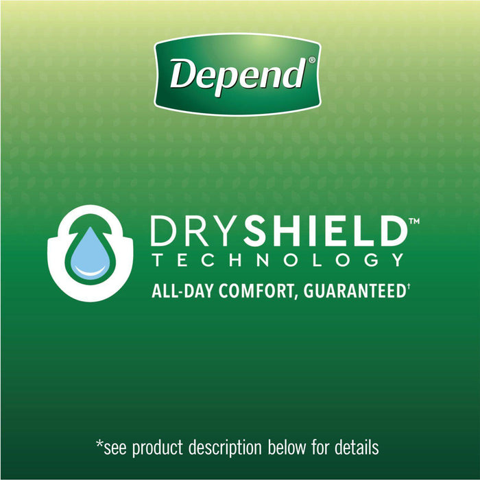 Depend Fit-Flex Incontinence and Postpartum Underwear for Women (Choose Your Size)