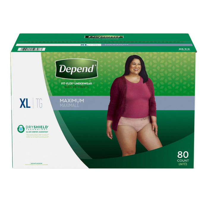 Members Mark Total Protection Underwear for Women, Large (84 Count)
