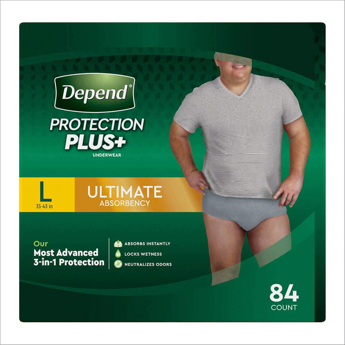 Depend Protection Plus Ultimate Underwear for Men - Select Size - Home Deliveries