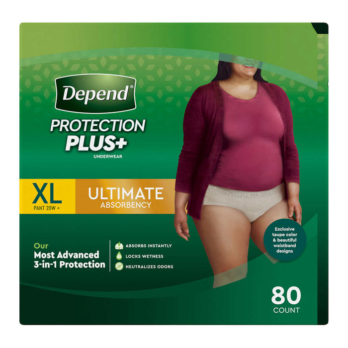 Depend Protection Plus Ultimate Underwear for Women ) | Home Deliveries