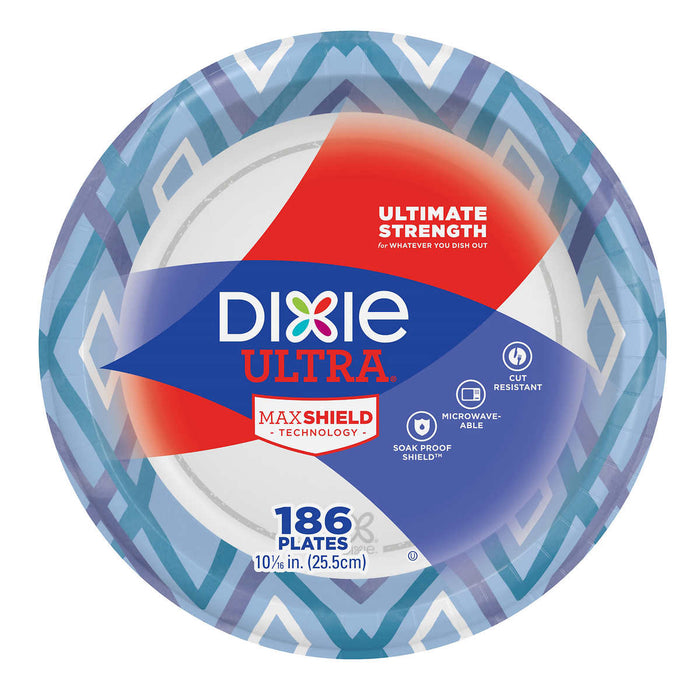 Dixie Ultra 10-1/16" Paper Plate, 186-count