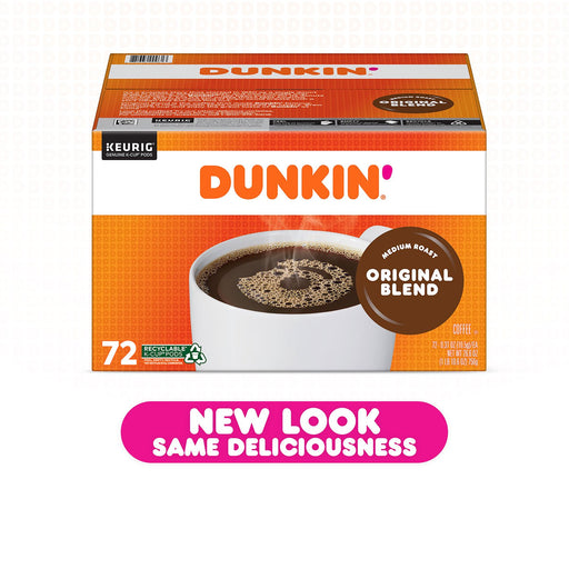 Dunkin' Donuts Original Blend K-Cups, Medium Roast (72 ct.) ) | Home Deliveries