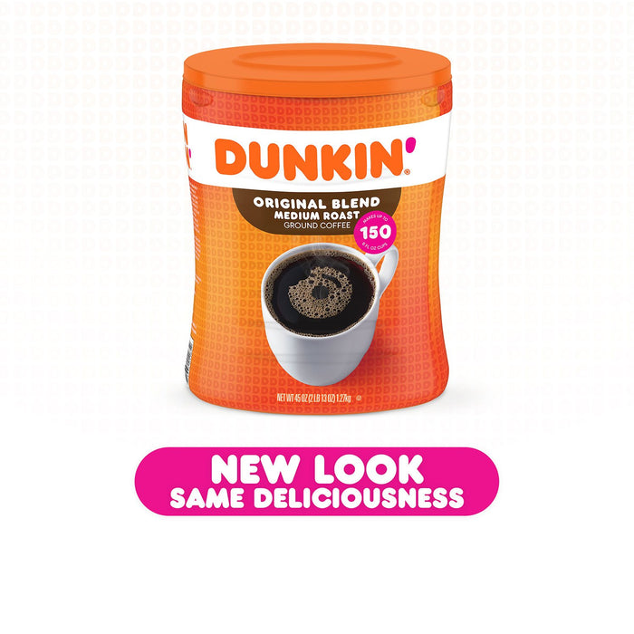 Dunkin' Donuts Original Blend Ground Coffee, Medium Roast (45 oz.) ) | Home Deliveries