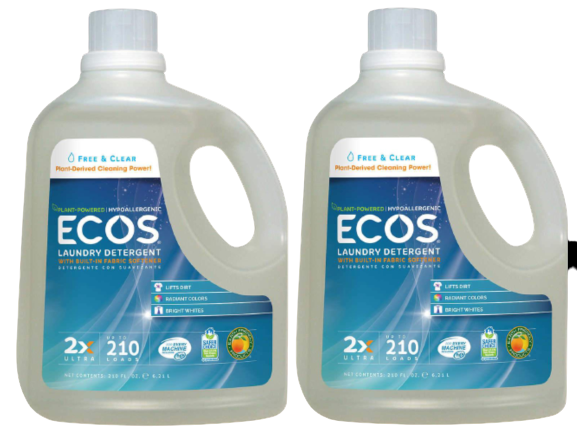 ECOS Laundry Detergent Free and Clear 210 fl. oz, 2-count