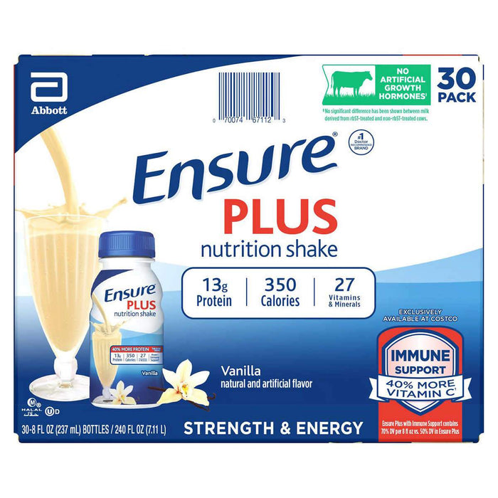 Ensure Plus Nutrition Vanilla Shake 8 fl. oz., 30-pack