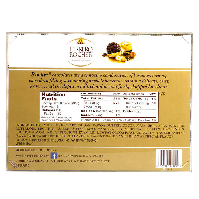 Ferrero Rocher Fine Hazelnut Chocolates, 21.2 oz ) | Home Deliveries