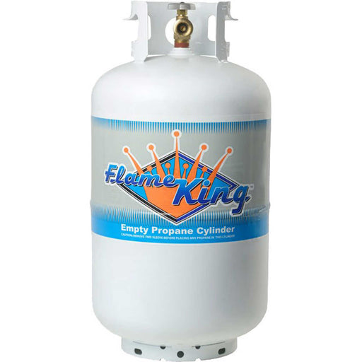 Flame King 30 lb Empty Steel Propane Cylinder with OPD Valve ) | Home Deliveries