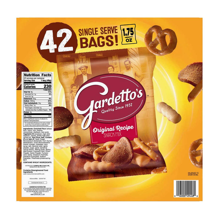 Gardetto's Snack Mix, Original, 1.75 oz, 42-count