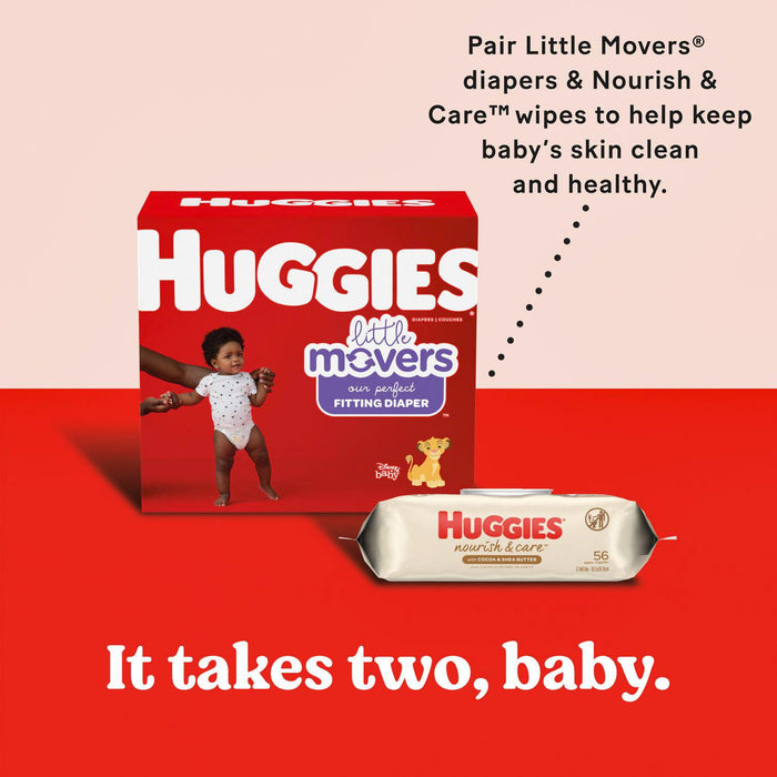 Huggies Nourish and Care Scented Baby Wipes (640 count)