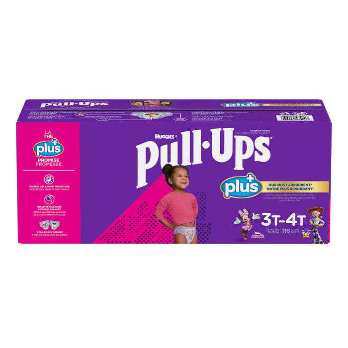 1126126 HUGGIES PULL UPS PLUS BOYS OR GIRLS 4T 5T PACK OF 102 10