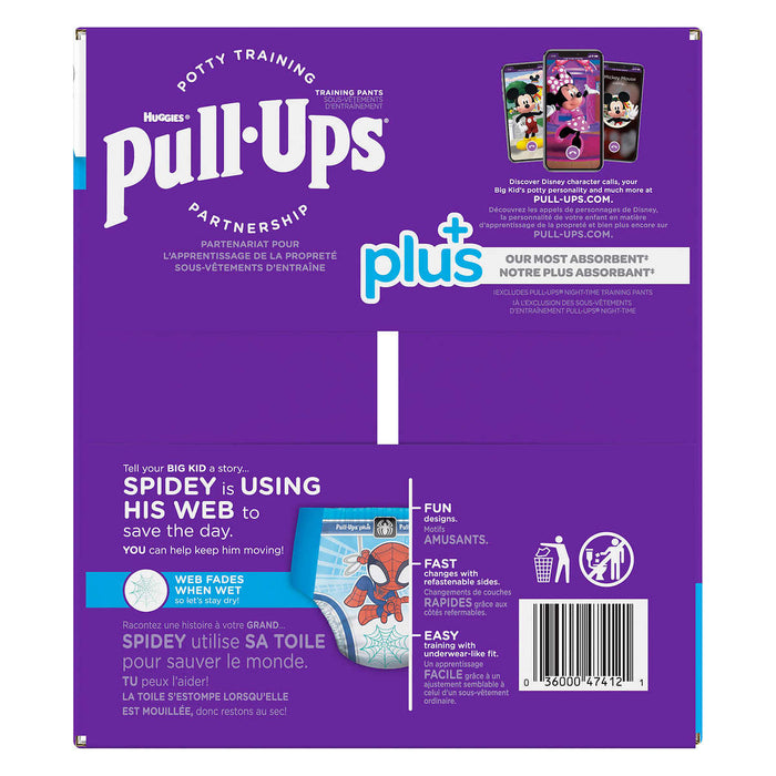 Huggies Boys Pull Ups Plus Disney Character Design Size 4T-5T Sealed Pack  of 34