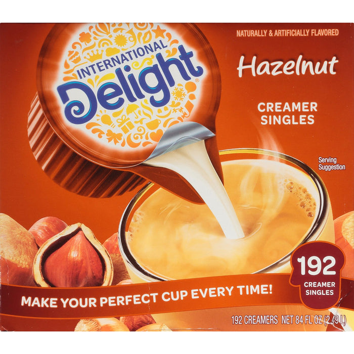 International Delight Hazelnut Coffee Creamer Singles (192 count)