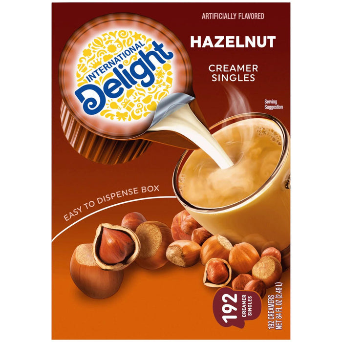 International Delight Hazelnut Coffee Creamer Singles (192 count)