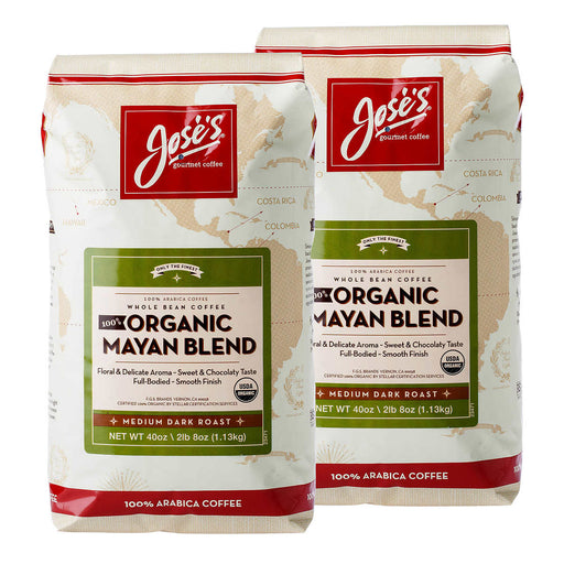 Jose’s 100% Organic Mayan Whole Bean Coffee 2.5 lb, 2-pack ) | Home Deliveries