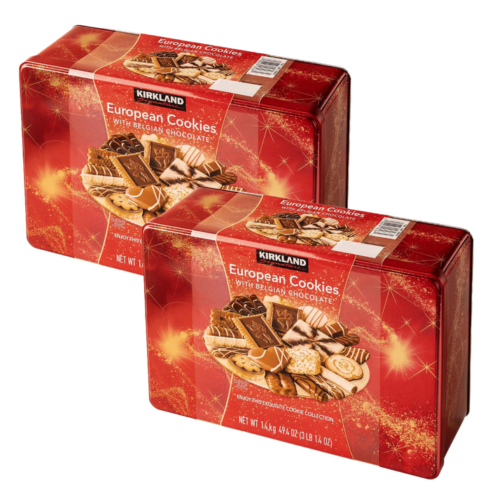 Kirkland Signature European Cookies with Belgian Chocolate 49.4 oz 2-count