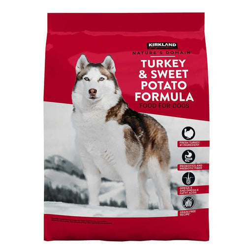 Kirkland Signature Nature's Domain Turkey Meal and Sweet Potato Dog Food 35 lb. ) | Home Deliveries