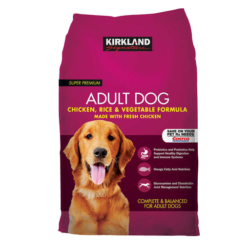 Kirkland Signature Adult Formula Chicken, Rice and Vegetable Dog Food 40 lb. ) | Home Deliveries