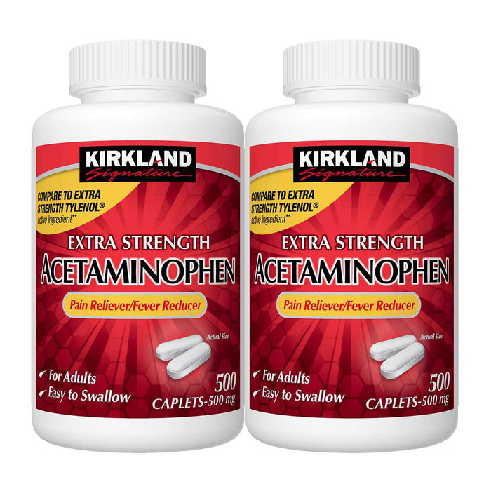 Kirkland Signature Extra Strength Acetaminophen 500 mg., 1,000 Caplets - Home Deliveries