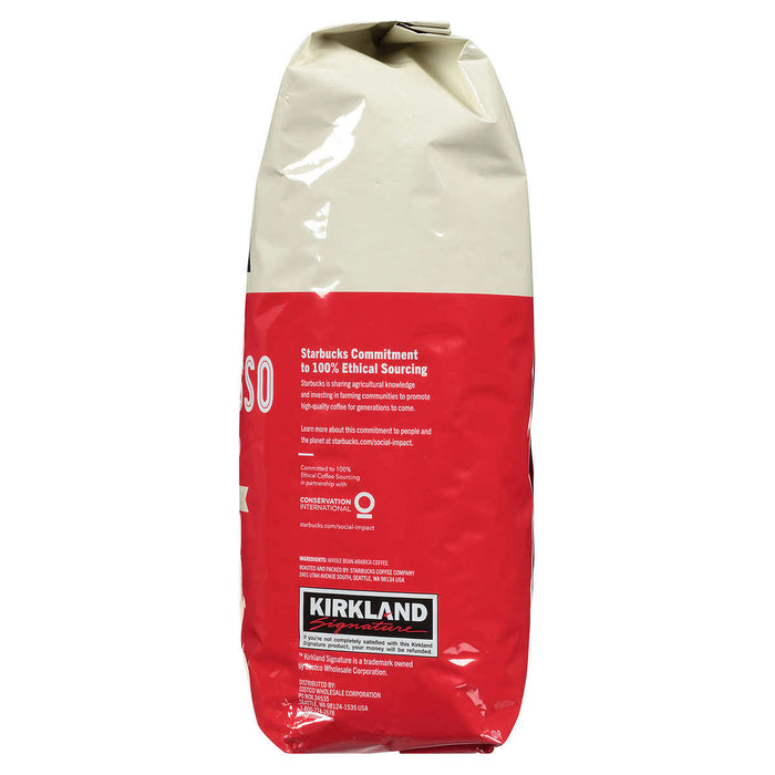 Kirkland Signature Espresso Blend Coffee, Dark Roast, Whole Bean, 2.5 lbs ) | Home Deliveries