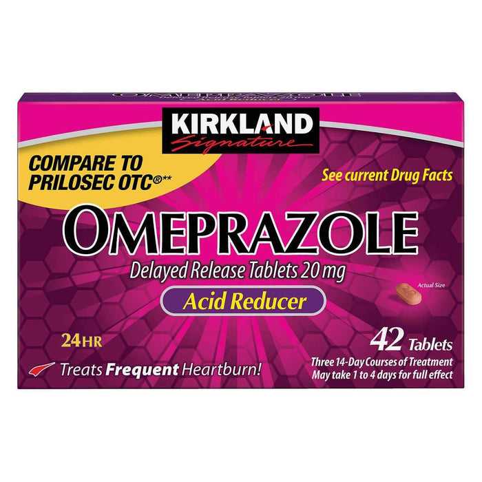 Kirkland Signature Omeprazole 20 mg., 42 Tablets - Home Deliveries