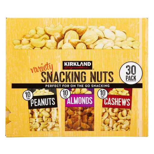 Kirkland Signature Snacking Nuts, Variety Pack, 1.6 oz, 30-count ) | Home Deliveries
