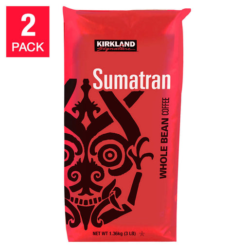 Kirkland Signature Sumatran Whole Bean Coffee 3 lb, 2-pack ) | Home Deliveries