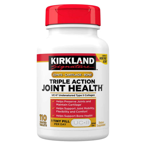 Kirkland Signature Triple Action Joint Health, 110 Coated Tablets - Home Deliveries