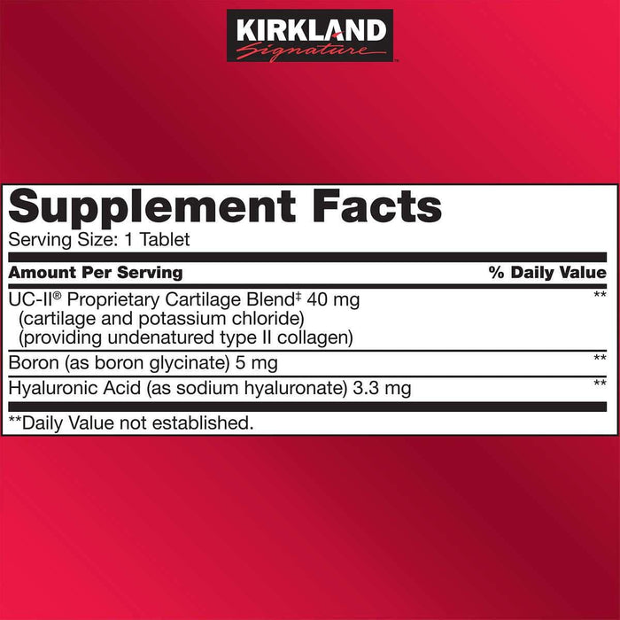 Kirkland Signature Triple Action Joint Health, 110 Coated Tablets - Home Deliveries