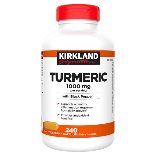Kirkland Signature Turmeric 1000 mg., 240 Capsules ) | Home Deliveries