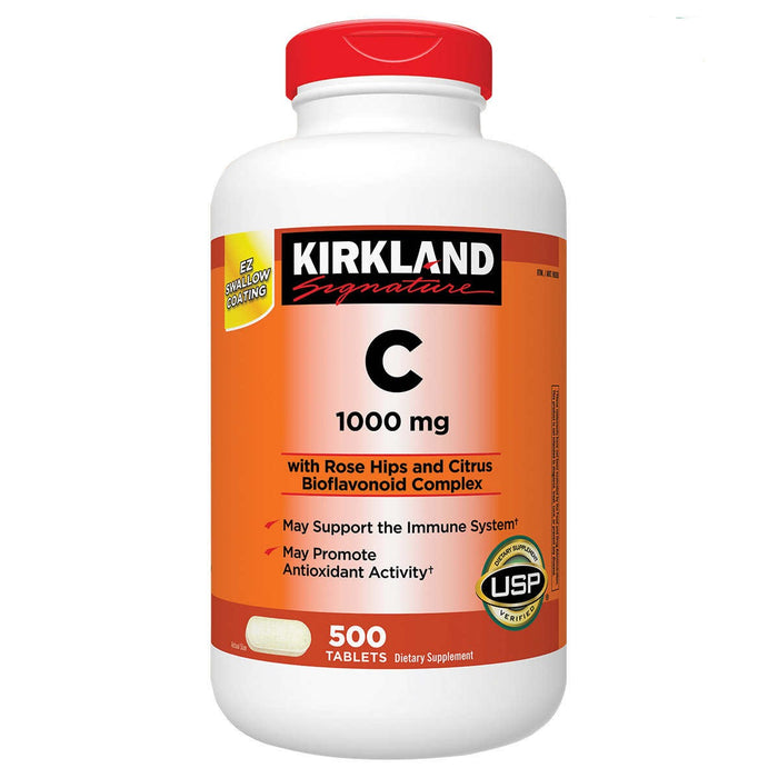 Kirkland Signature Vitamin C 1000 mg., 500 Tablets ) | Home Deliveries
