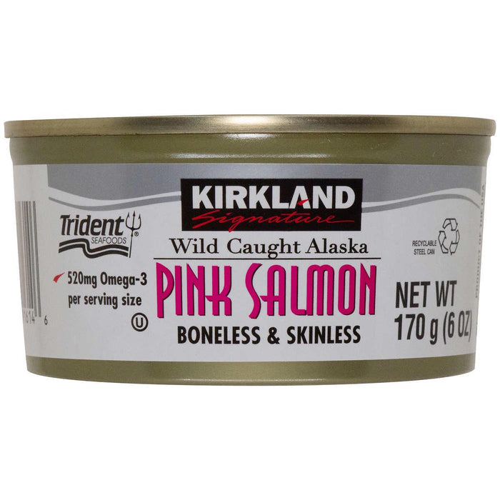 Kirkland Signature Wild Alaskan Pink Salmon, 6 oz, 6-count ) | Home Deliveries