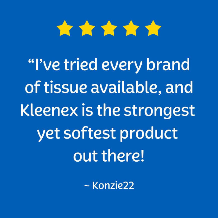 Kleenex Trusted Care 2-ply Facial Tissues, Flat Boxes (160 tissues/box, 12 boxes)