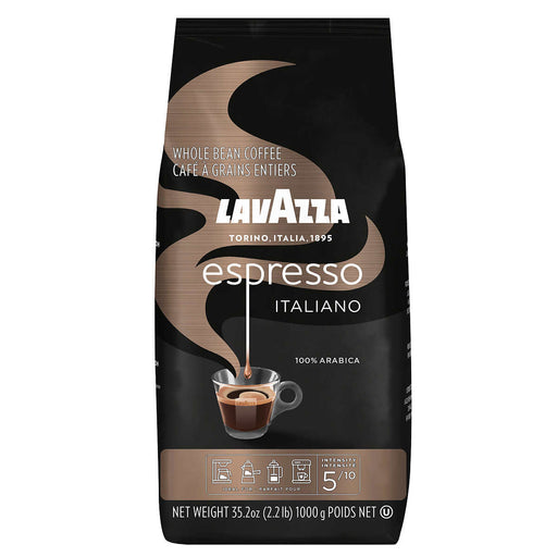 Lavazza Caffé Espresso 100% Premium Arabica Coffee, Whole Bean, 2.2 lbs ) | Home Deliveries