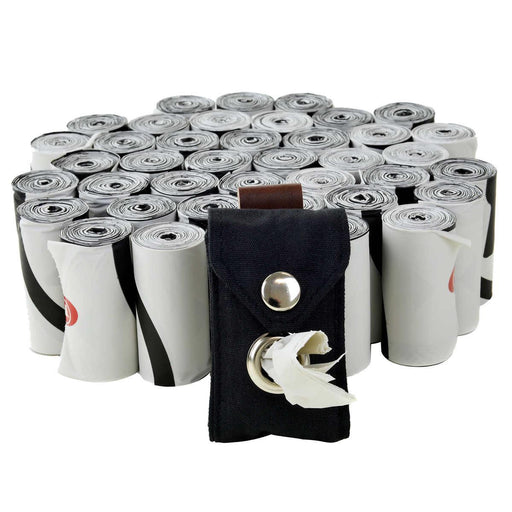 Lucky Dog Poop Bags 40 Roll Pack, 600 Bags with Canvas Dispenser ) | Home Deliveries