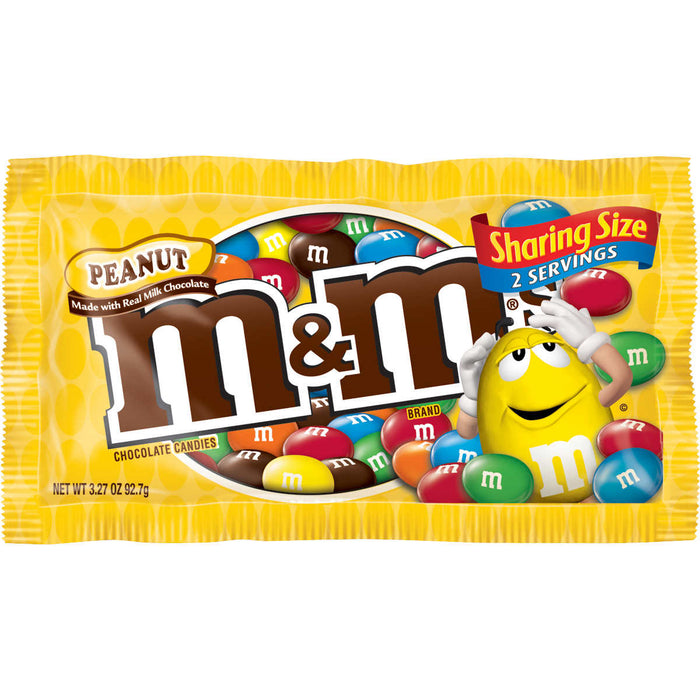 M&M's Chirstmas Peanut Chocolate Candy Bag, 10 Ounce, Chocolate Candy