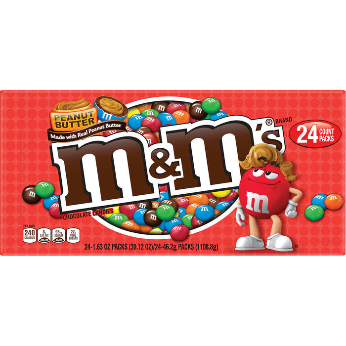 M&Ms Peanut Mix Chocolate Candy Share Size Pack, 2.5 Oz 