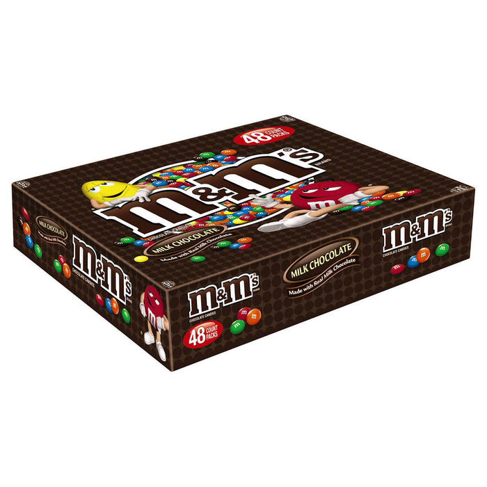 M&M's Chocolate Candies, Milk Chocolate, 1.69-Ounce Bags (Pack of