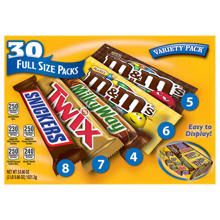 Mars Mini Chocolate Favorites, Variety Pack 240 Count
