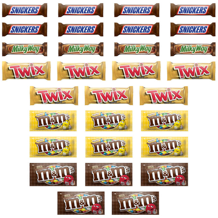 M&M's, Snickers and More Chocolate Candy Bars, Variety Pack, 30-count ) | Home Deliveries