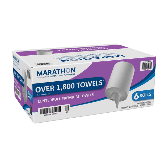 Marathon Centerpull Premium 1-Ply Paper Towels (303 sheets/roll, 6 rolls)