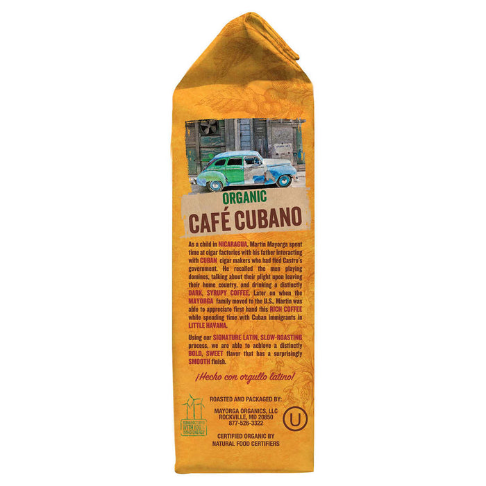 Mayorga Organic Café Cubano, USDA Organic, Dark Roast, Whole Bean Coffee, 2 lbs, 2-pack ) | Home Deliveries