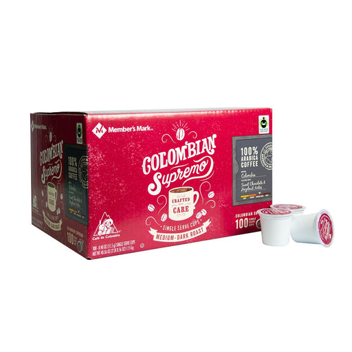 Member's Mark Colombian Supremo Coffee, Single-Serve Cups (100 ct.) ) | Home Deliveries