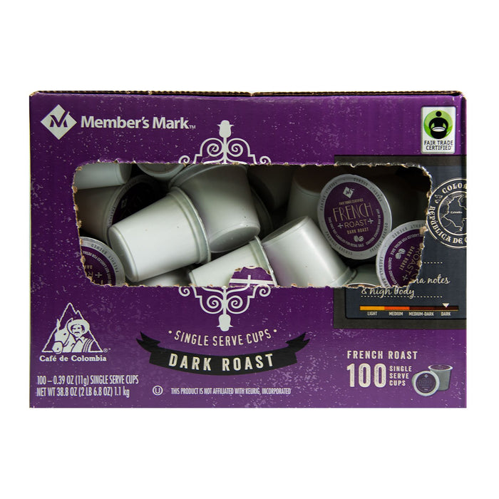 Member's Mark French Roast Coffee, Single-Serve Cups (100 ct.) ) | Home Deliveries
