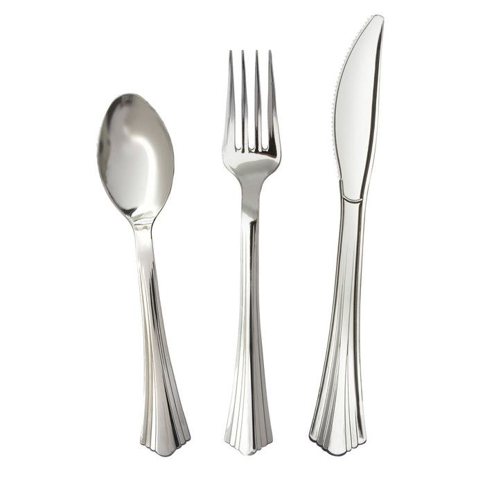 Member's Mark Premium Silver-Look Cutlery Combo (180 count)
