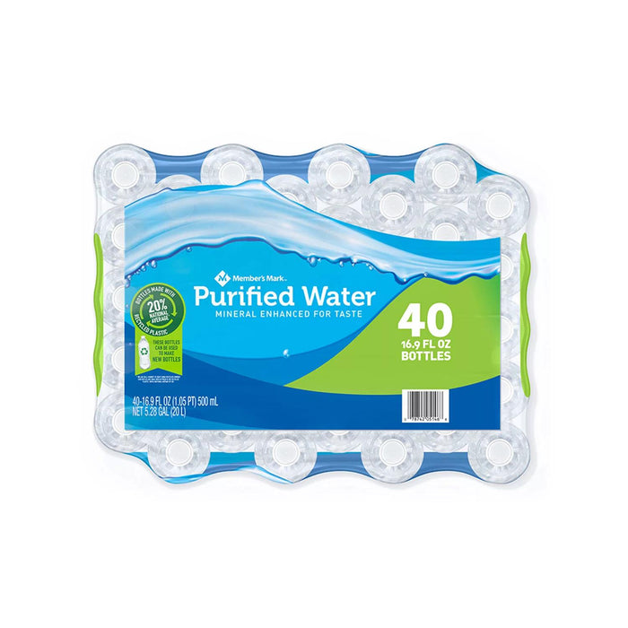 Member's Mark Purified Water (16.9 fl. oz., 40 pk.)