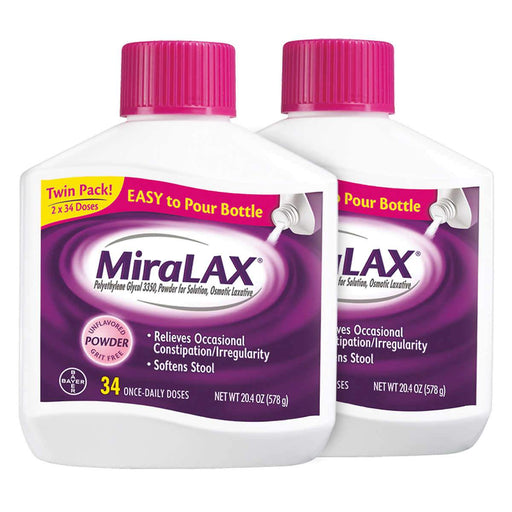 MiraLAX Powder Laxative, 68 Doses - Home Deliveries