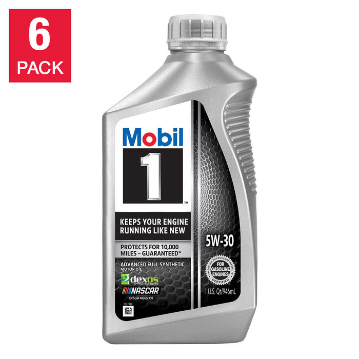 Mobil 1 Advanced Full Synthetic Motor Oil 5W-30, 1-Quart/6-Pack ) | Home Deliveries