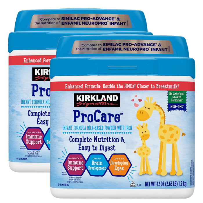 Kirkland Signature ProCare with Dual HMO's, Non-GMO Infant Formula 42 oz, 2-pack ) | Home Deliveries