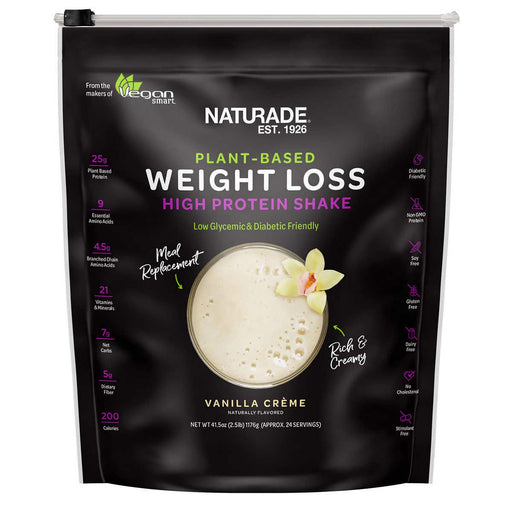 NATURADE Plant-Based Weight Loss High Protein Shake, Vanilla Creme, 41.5 oz ) | Home Deliveries