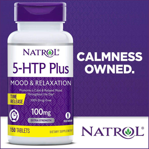 Natrol 5-HTP Plus Mood and Relaxation 100 mg., 150 Time Release Tablets